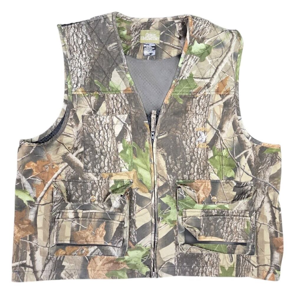 Quail Unlimited Dove Hunter Camo Vest Hunting Realtree Utility Breathable XL